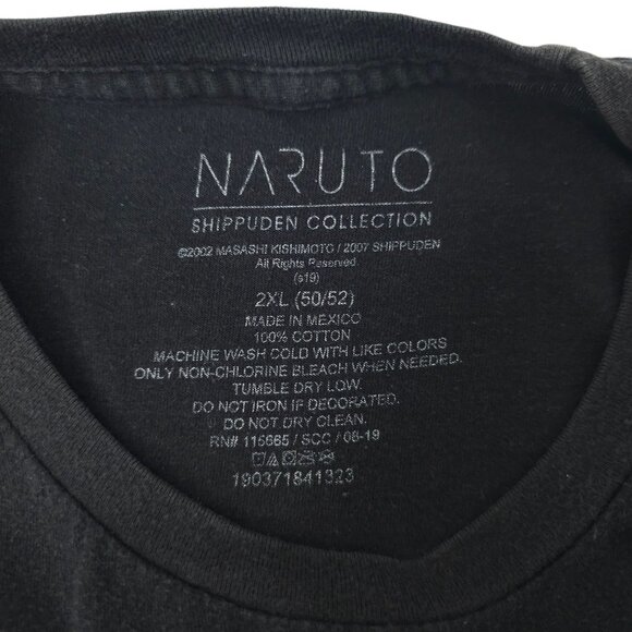 Naruto Shippuden Collection Graphic T Shirt READ Mens 2XL Crew Neck Short Sleeve - Picture 9 of 16